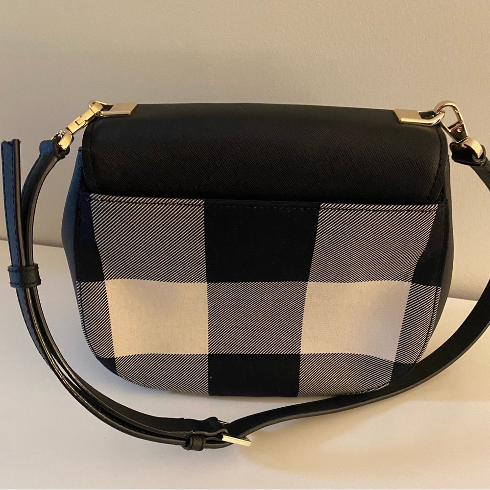 Kate Spade Black White Plaid Bag - Picture 2 of 7